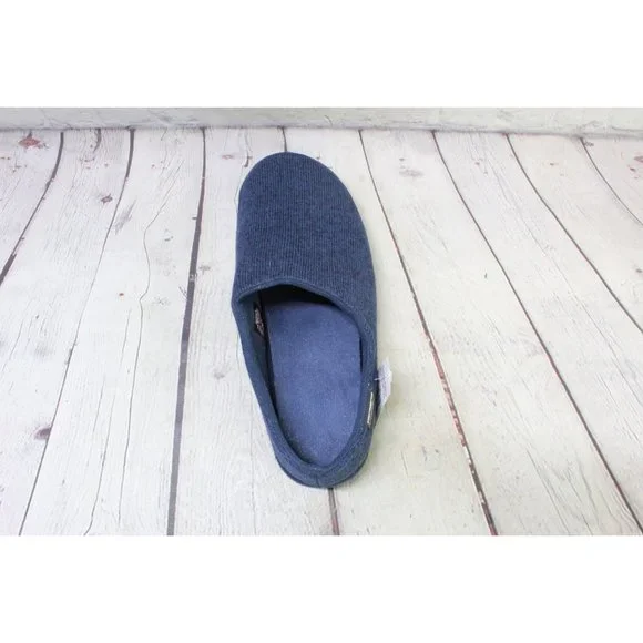 LL Bean Blue Sweater Knit Fleece Cozy Comfort Slipper Scuff Size 10 M - Picture 6 of 9